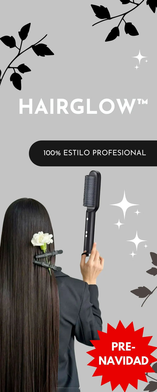 HairGlow™ - Cepillo Alisador + EBOOK GRATIS